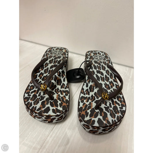 Sandals Designer By Tory Burch In Animal Print, Size: 7