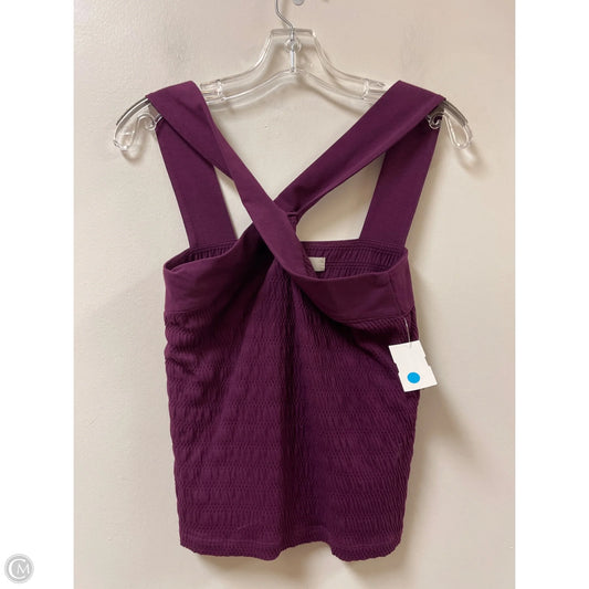 Top Sleeveless By Loft In Purple, Size: M