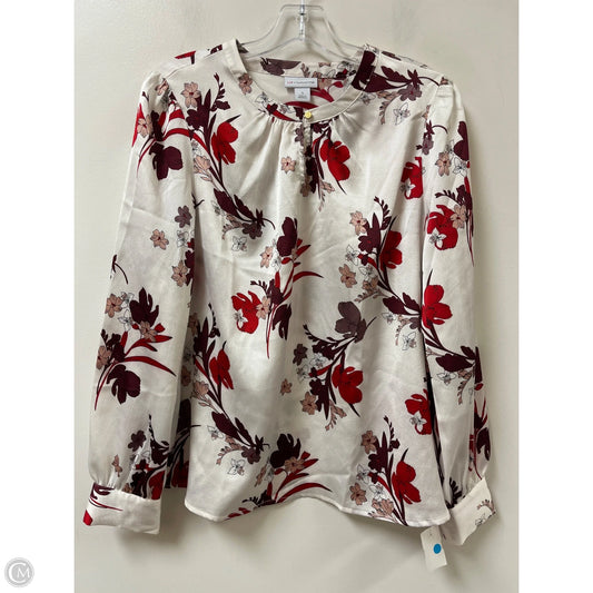 Top Long Sleeve By Liz Claiborne In Floral Print, Size: S