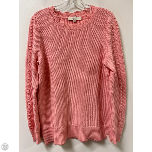 Sweater By Loft In Pink, Size: M