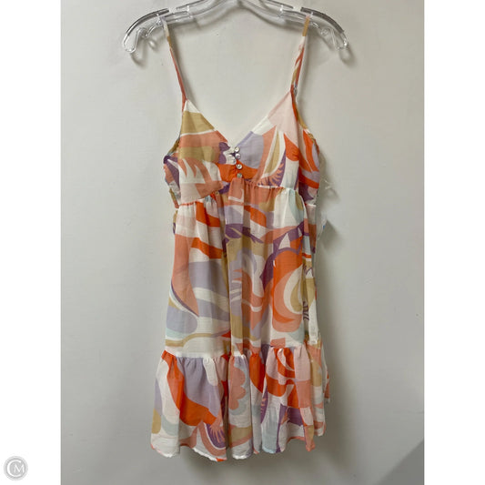 Dress Casual Short By Clothes Mentor In Orange & Purple, Size: S