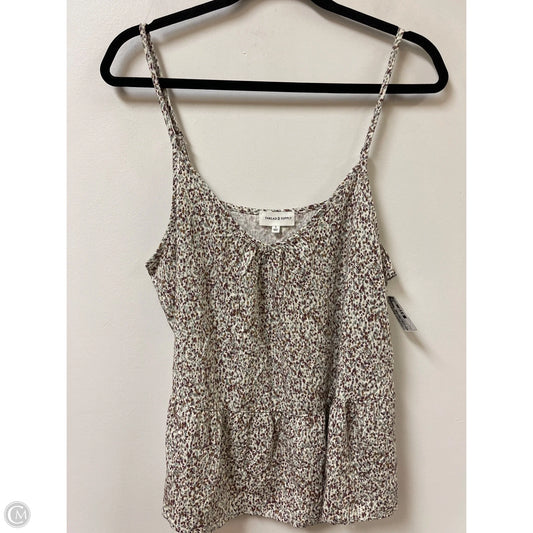 Top Sleeveless By Thread And Supply In Blue & Purple, Size: L