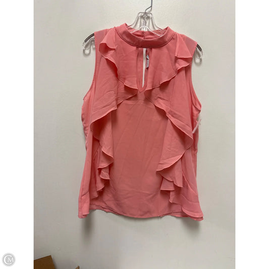Top Sleeveless By Sweet Pea In Pink, Size: L