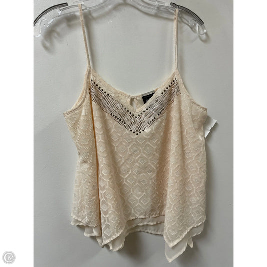 Top Sleeveless By Daytrip In Cream, Size: L