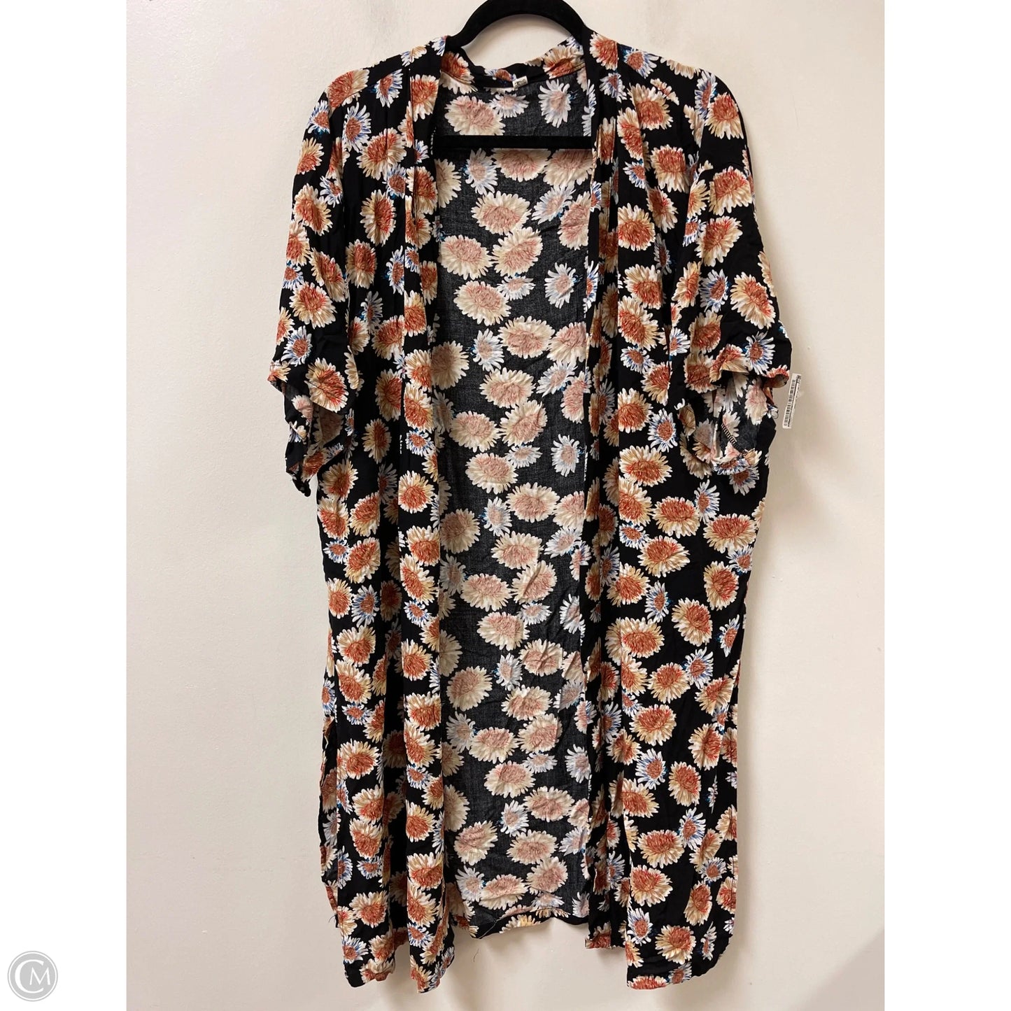 Kimono By Clothes Mentor In Floral Print, Size: Osfm