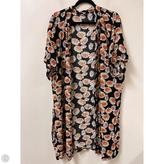 Kimono By Clothes Mentor In Floral Print, Size: Osfm