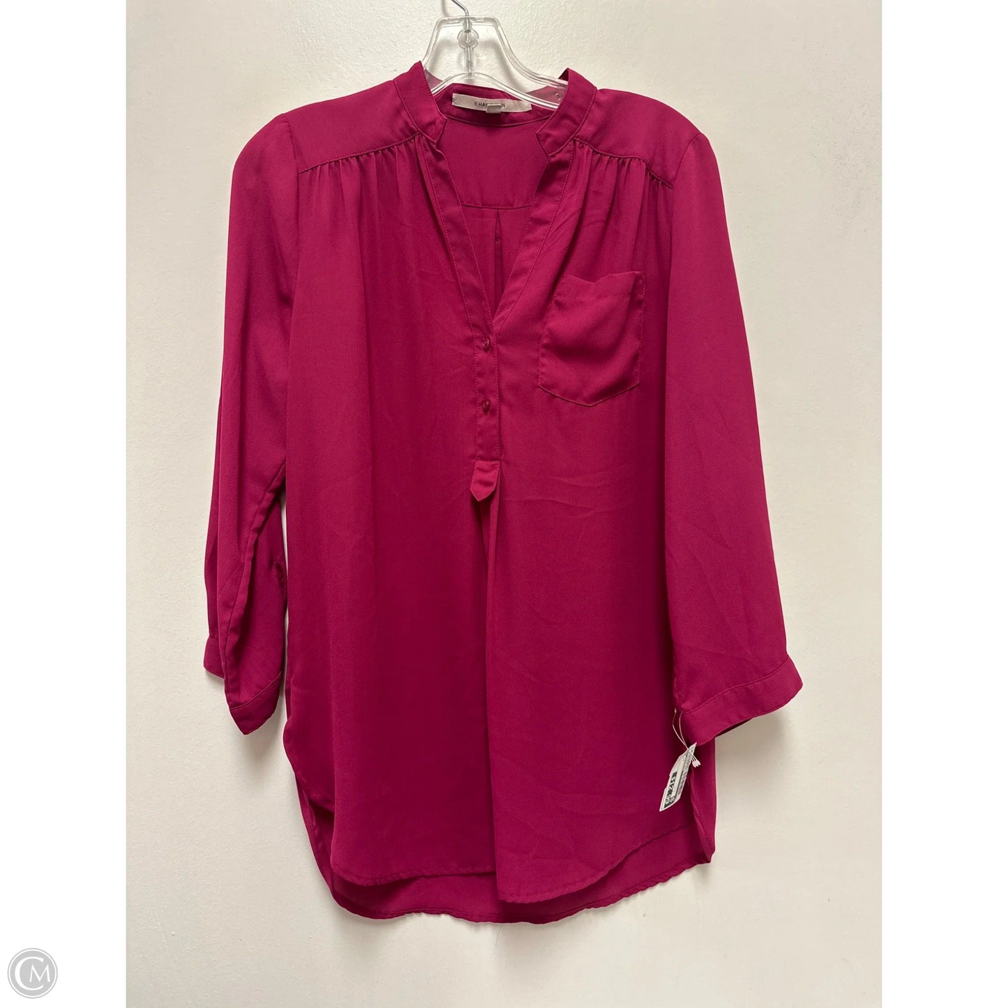 Top Long Sleeve By 41 Hawthorn In Pink, Size: M