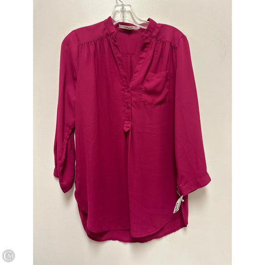 Top Long Sleeve By 41 Hawthorn In Pink, Size: M