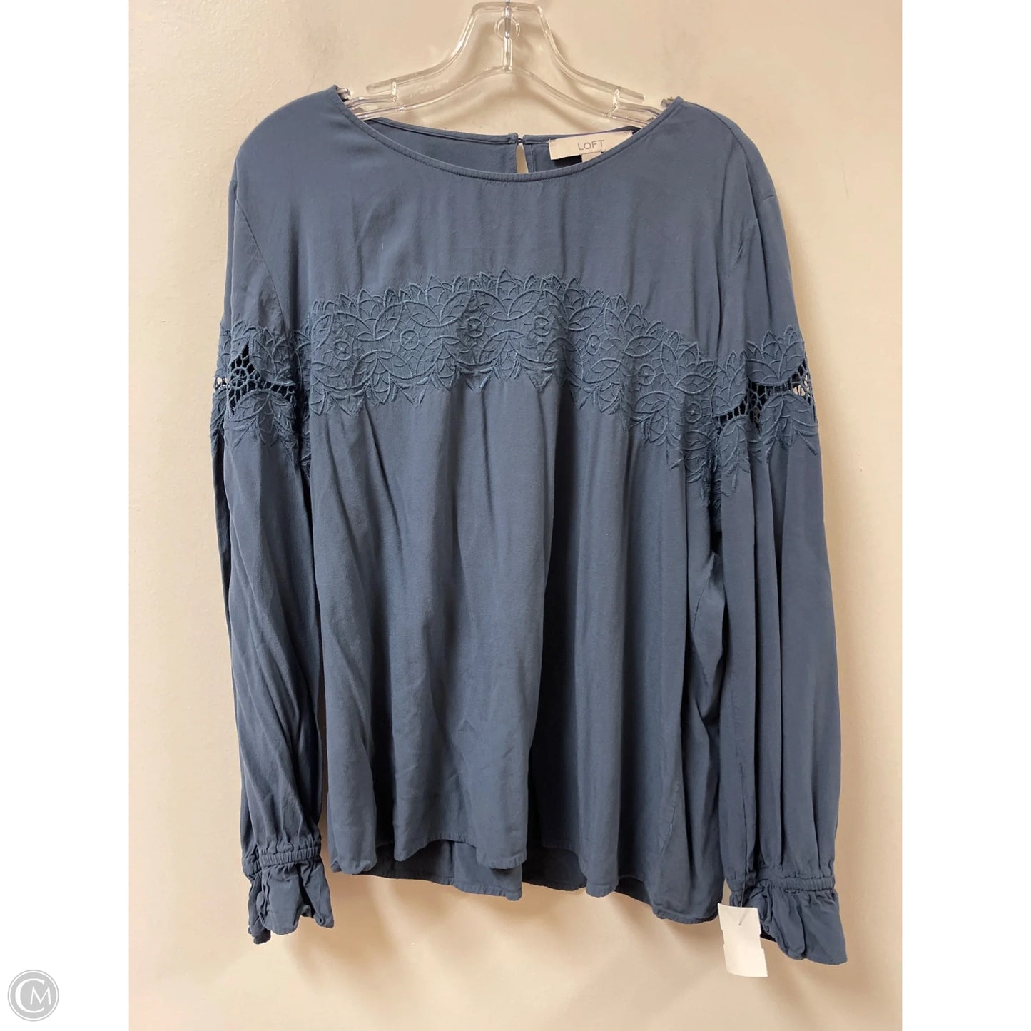 Top Long Sleeve By Loft In Blue, Size: Xl