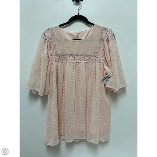 Top Long Sleeve By Clothes Mentor In Pink, Size: Xl