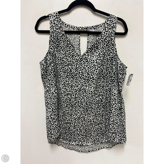 Top Sleeveless By Old Navy In Animal Print, Size: L
