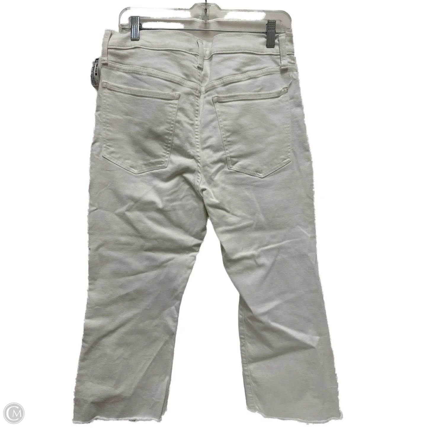 Jeans Boot Cut By Banana Republic In White Denim, Size: 12