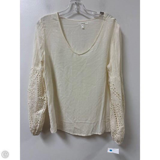 Top Long Sleeve By Maurices In Cream, Size: S