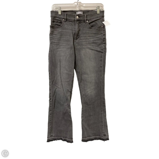 Jeans Cropped By Loft In Grey Denim, Size: 4