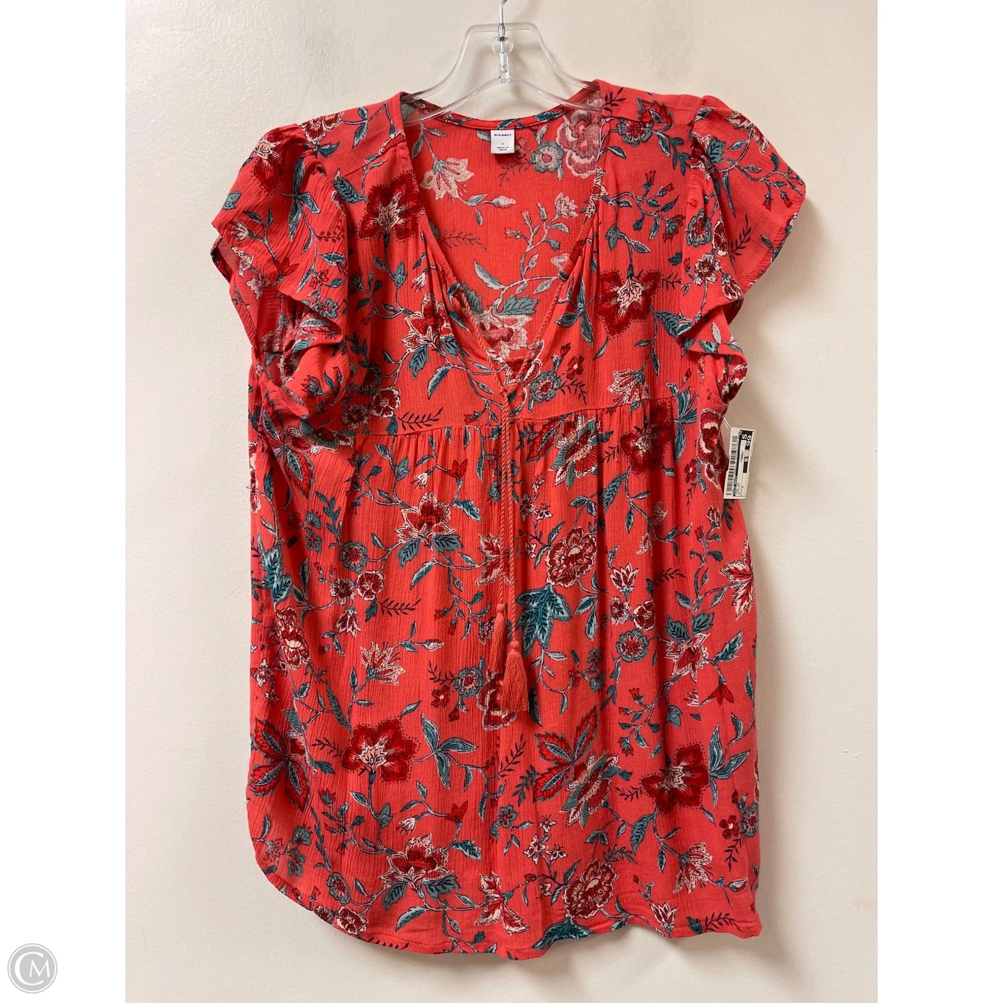 Top Short Sleeve By Old Navy In Orange, Size: S