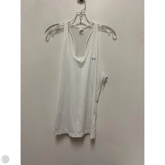 Athletic Tank Top By Under Armour In White, Size: L