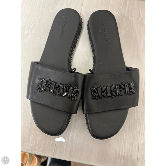 Sandals Designer By Karl Lagerfeld In Black, Size: 11