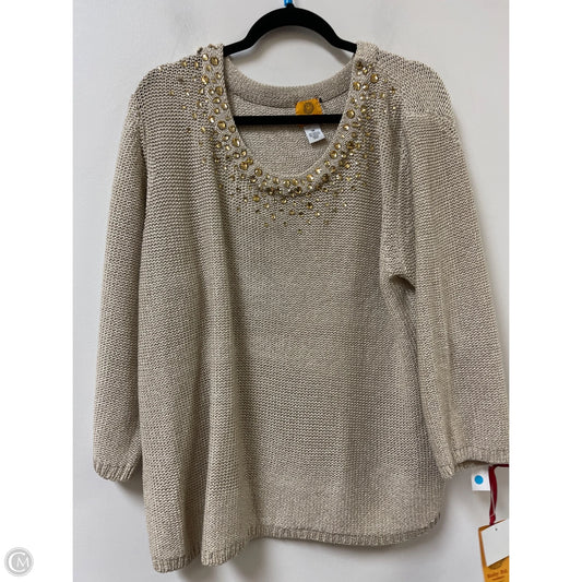 Sweater By Ruby Rd In Gold, Size: 3x
