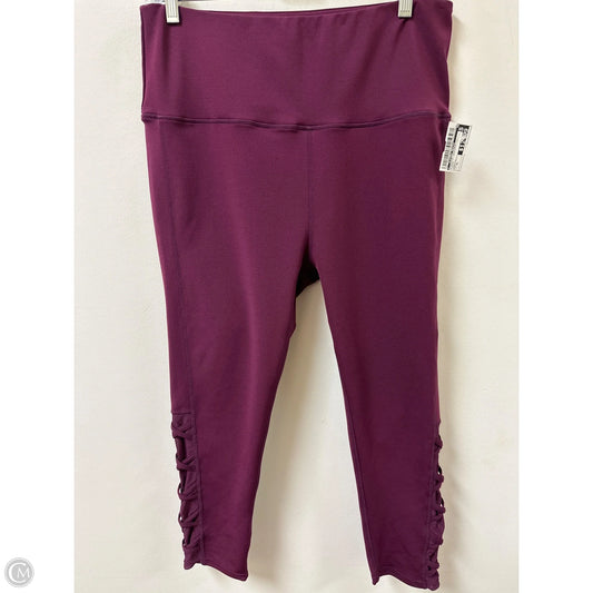 Athletic Leggings By Clothes Mentor In Purple, Size: Xl