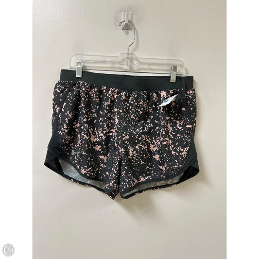 Athletic Shorts By Under Armour In Grey & Pink, Size: L