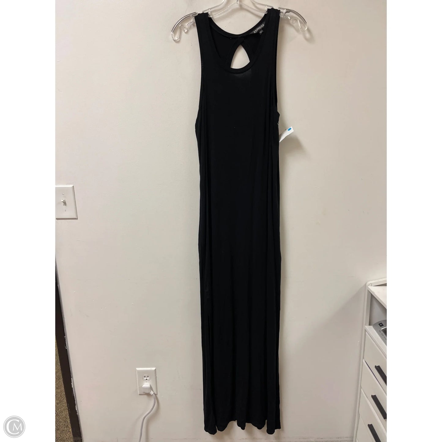 Dress Casual Maxi By Express In Black, Size: M
