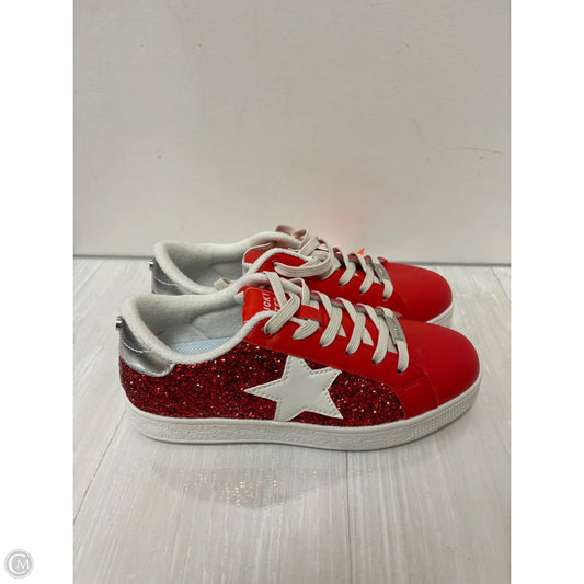 Shoes Sneakers By Clothes Mentor In Red & White, Size: 9