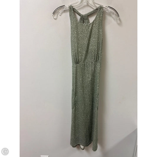 Dress Casual Midi By Prana In Green & White, Size: M