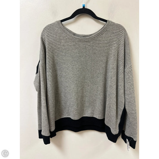 Sweater By Karen Kane In Black & Grey, Size: Xl