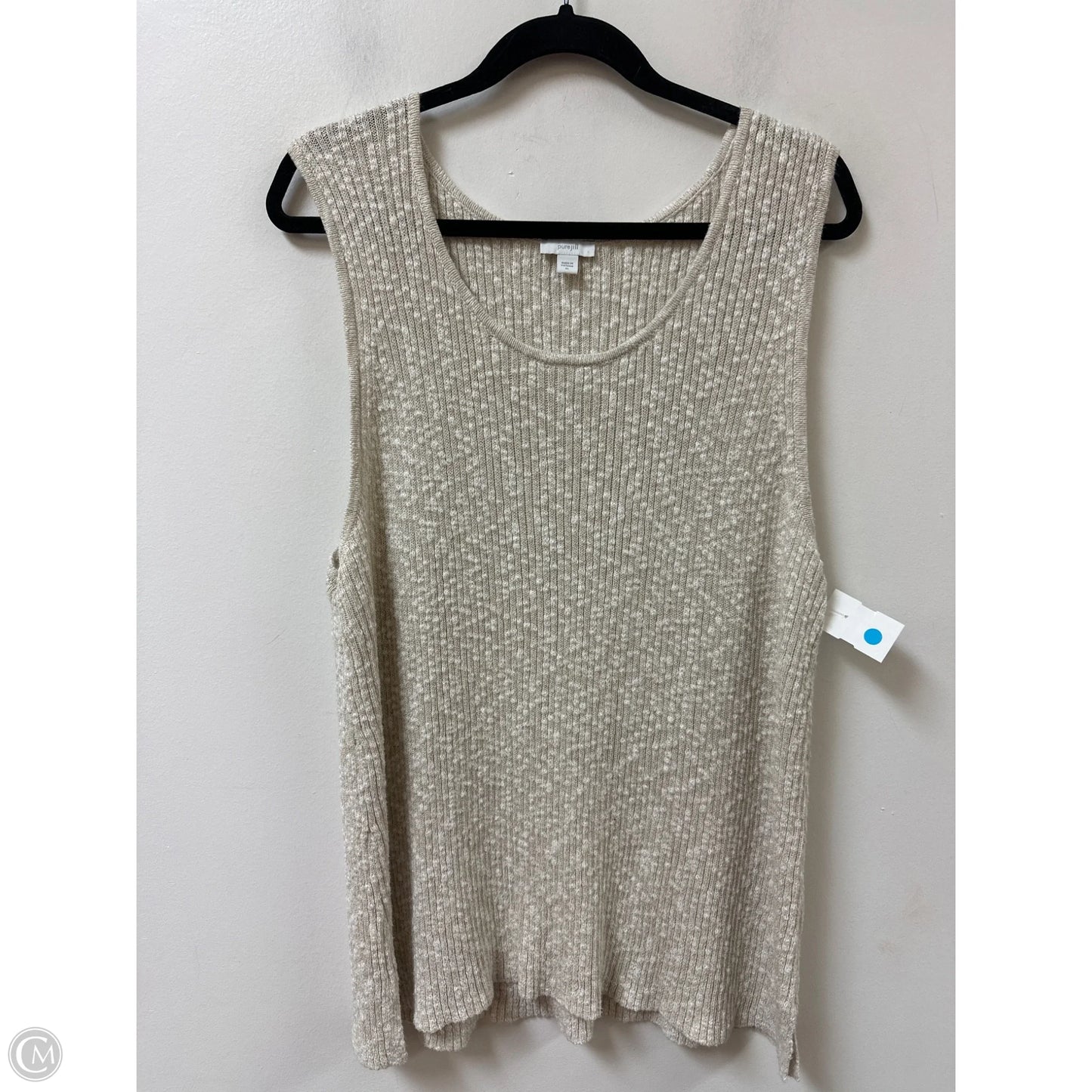 Sweater Short Sleeve By Pure Jill In Cream, Size: Xl