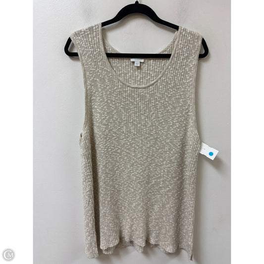 Sweater Short Sleeve By Pure Jill In Cream, Size: Xl
