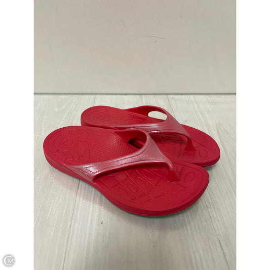 Sandals Flip Flops By Aetrex In Pink, Size: 7