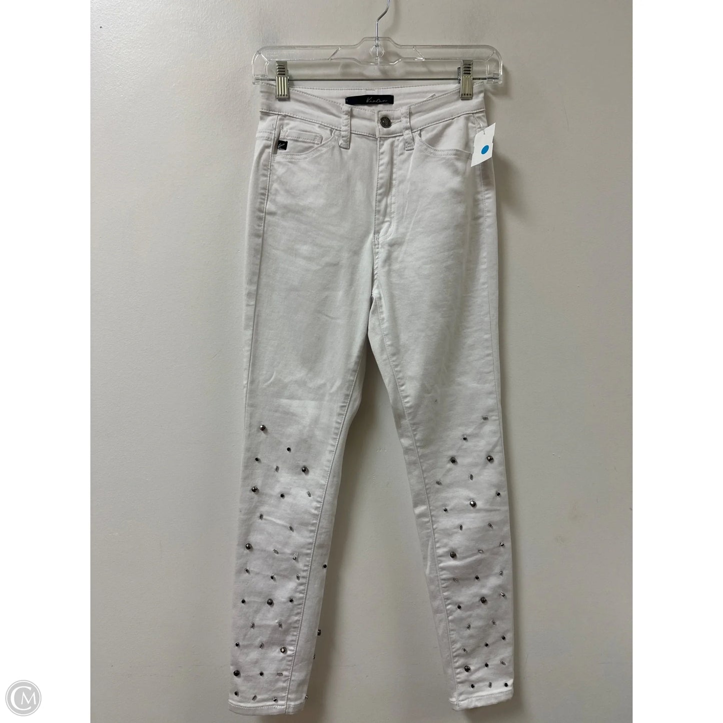 Jeans Skinny By Kancan In White Denim, Size: 2