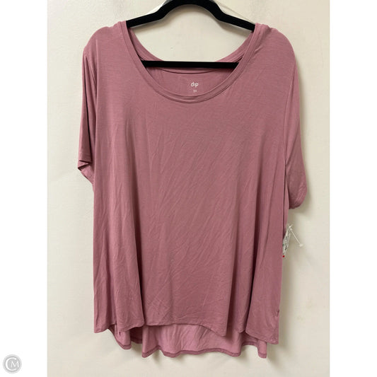 Top Short Sleeve By Dip In Pink, Size: 3x