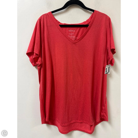 Top Short Sleeve By Torrid In Pink, Size: 3x