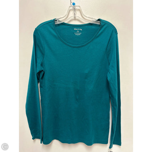 Top Long Sleeve By White Stag In Teal, Size: M