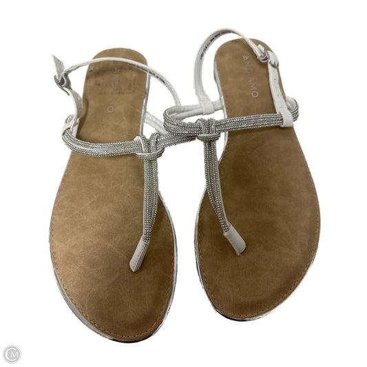 Sandals Flats By Andiano In White, Size: 8.5