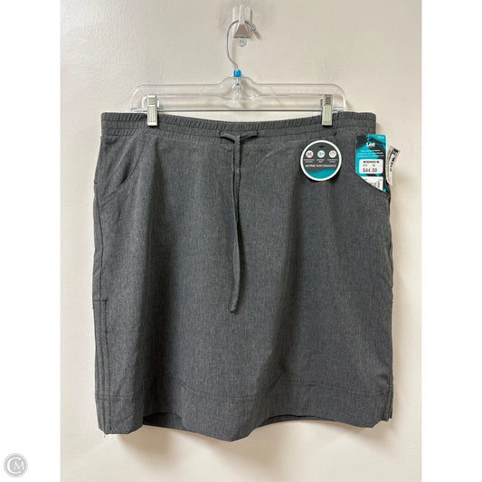 Athletic Skort By Lee In Grey, Size: 12