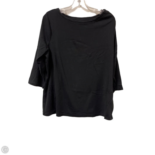 Top Long Sleeve By Chicos In Black, Size: Xl