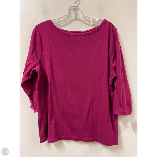 Top Long Sleeve By Chicos In Purple, Size: Xl