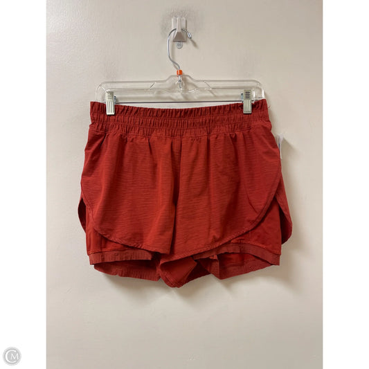 Athletic Shorts By Lululemon In Orange, Size: 10
