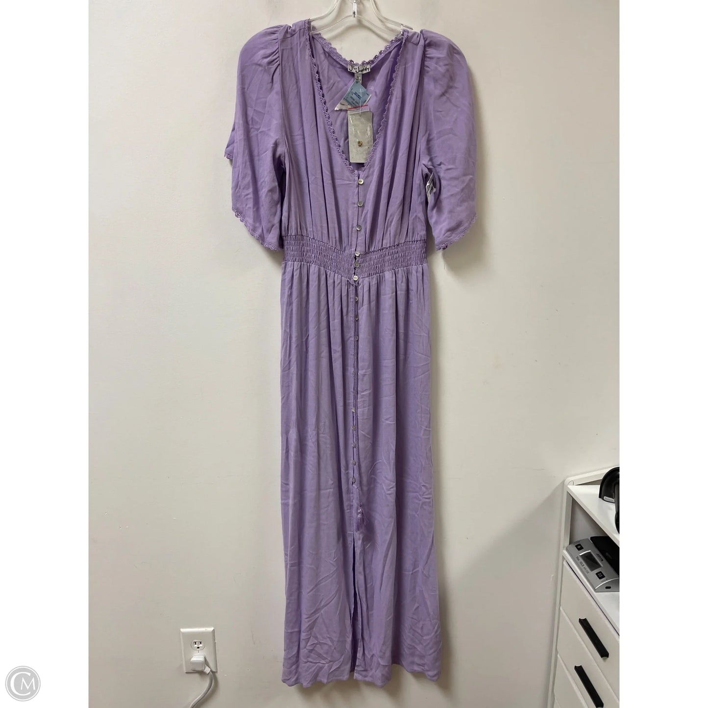 Dress Casual Midi By J For Justify In Purple, Size: M