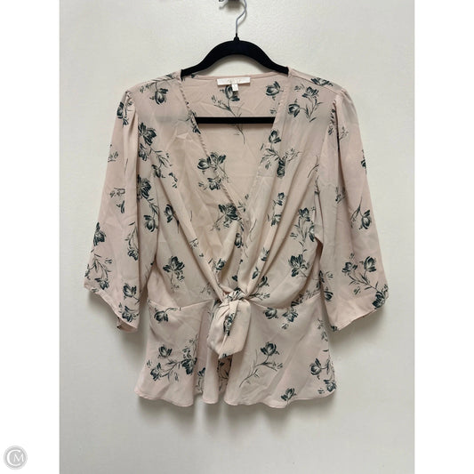 Top Short Sleeve By Wayf In Pink, Size: L