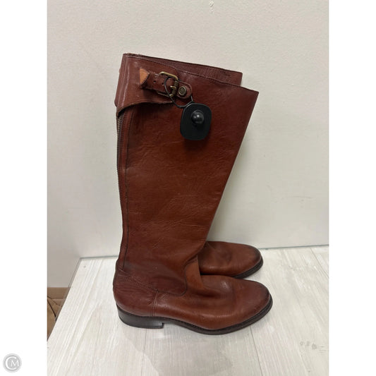 Boots Designer By Frye In Brown, Size: 7.5