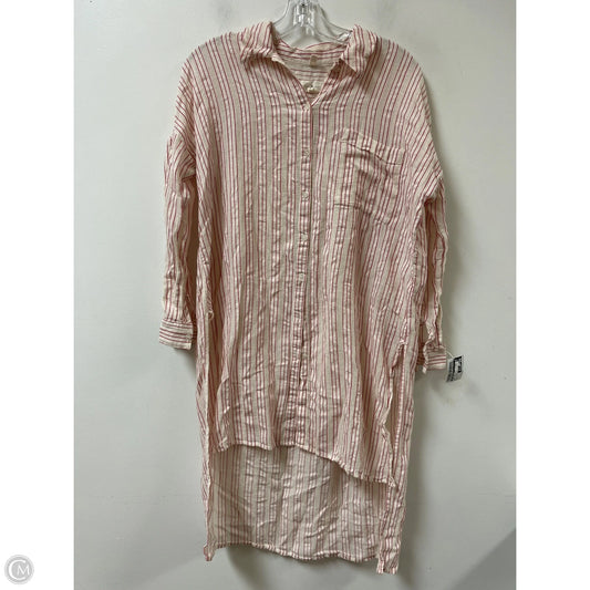 Tunic Long Sleeve By Lou And Grey In Red & White, Size: S
