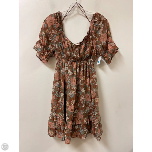 Dress Casual Short By Altard State In Brown, Size: M