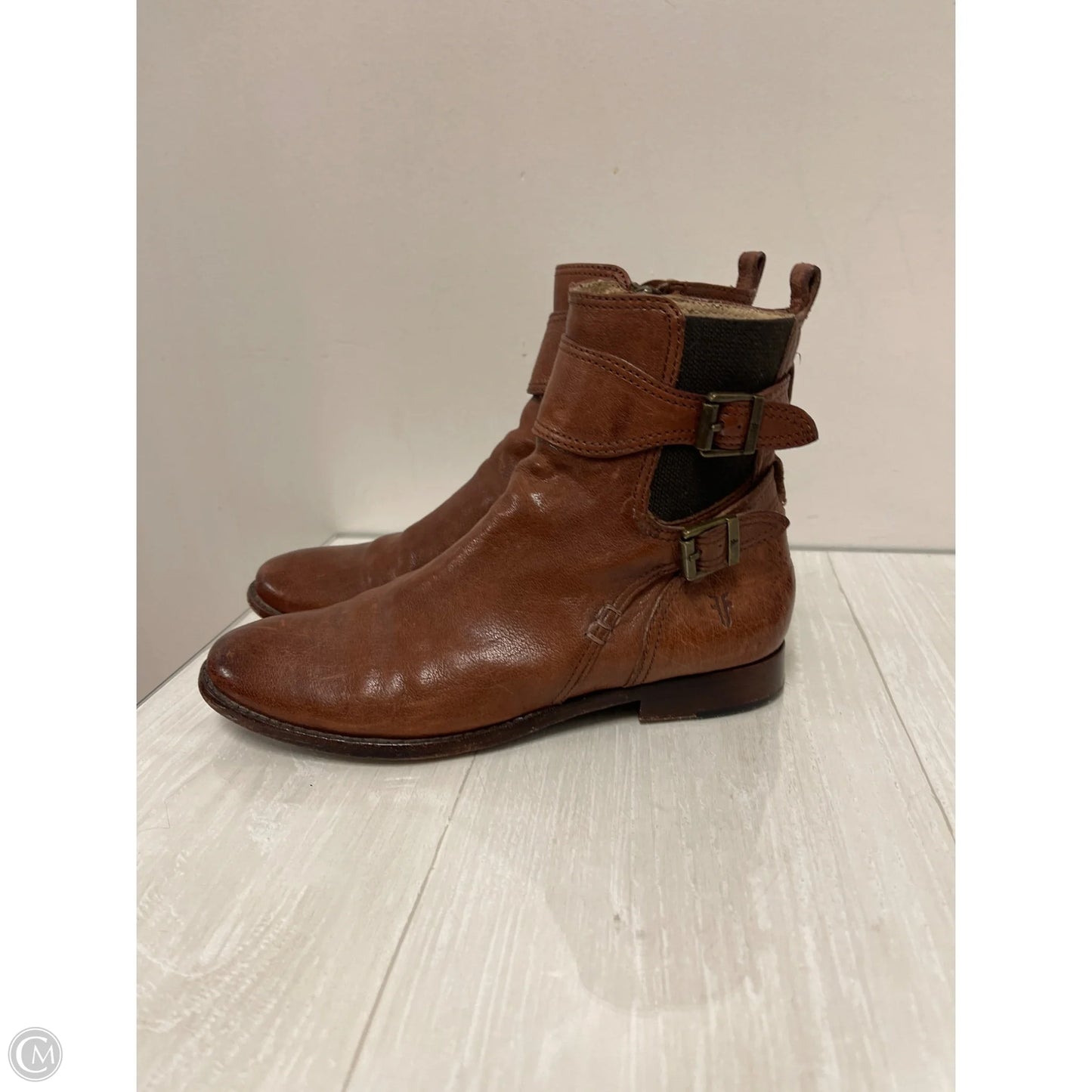 Boots Designer By Frye In Brown, Size: 6.5