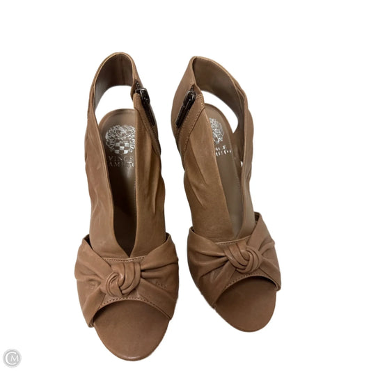 Sandals Heels Block By Vince Camuto In Brown, Size: 7
