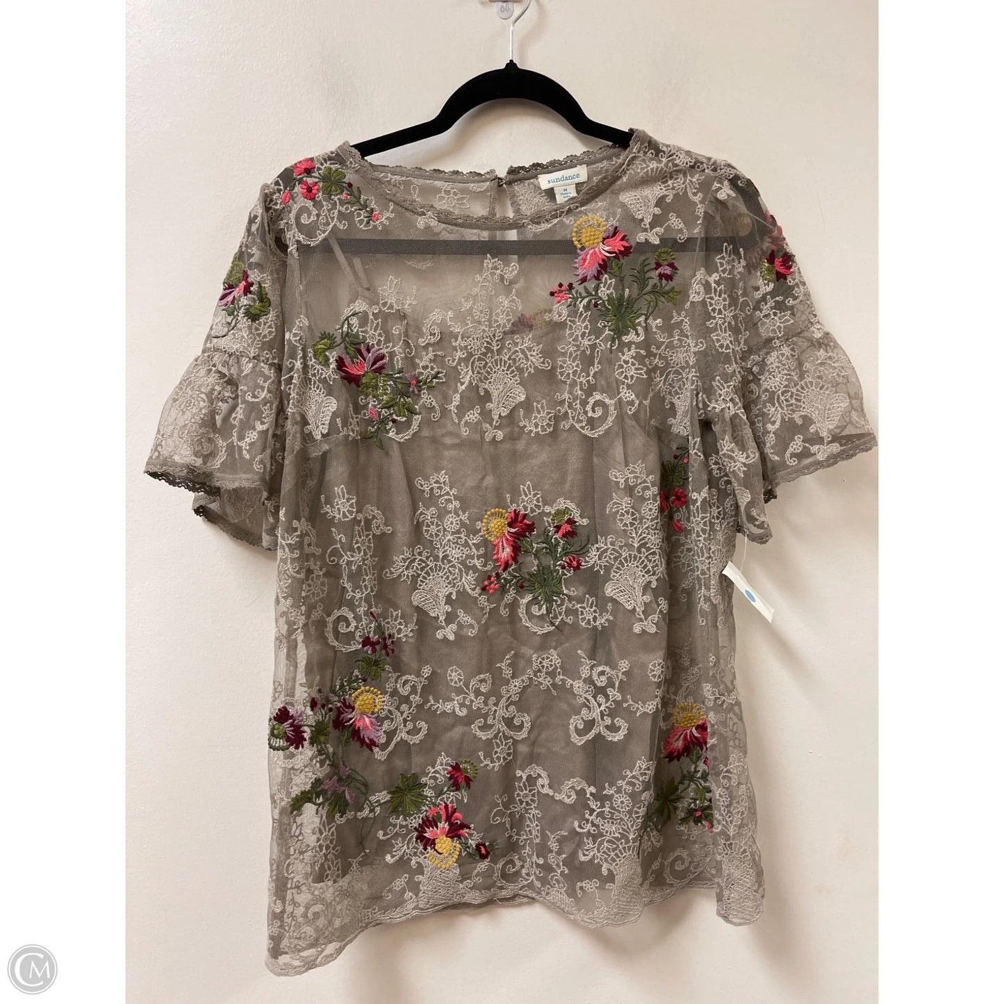 Top 2pc Short Sleeve By Sundance In Floral Print, Size: M