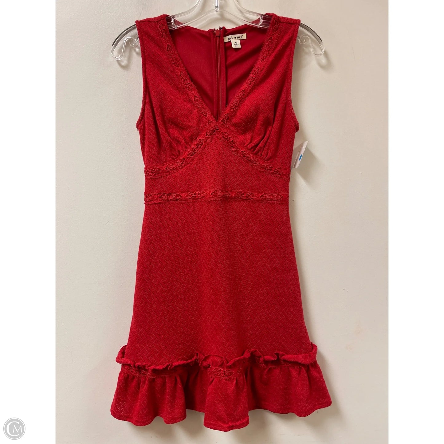 Dress Casual Short By Mi Ami In Red, Size: Xs