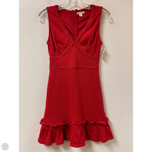 Dress Casual Short By Mi Ami In Red, Size: Xs
